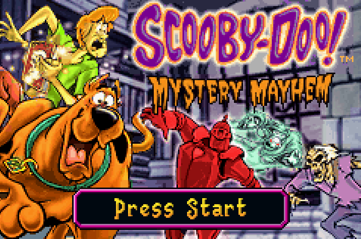 Scooby Doo Mystery Mayhem Title Screen